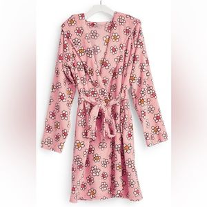 Vera Bradley Women’s Fleece Robe in Paisley Daisy Pink